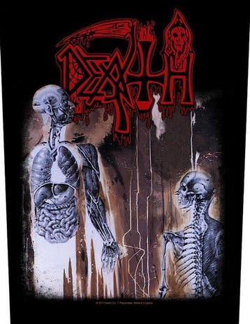 Death - Human - Backpatch officiële merchandise, Ophalen of Verzenden, Nieuw, Kleding