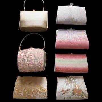 Exclusieve collectie van 7 vintage Japanse formele tassen -