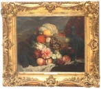 Hendrik Reekers (1815-1854), ‘Bloem- en fruitstilleven, Antiek en Kunst, Kunst | Schilderijen | Klassiek