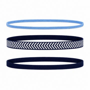 Haarband Sport 1cm – Elastiek - Anti-slip – Blauw - Set van, Sieraden, Tassen en Uiterlijk, Nieuw
