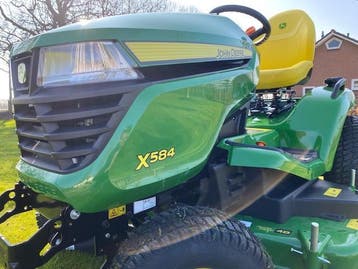 John Deere X 584 zitmaaier nieuw, GRATIS THUIS BEZORGD!, Tuin en Terras, Ophalen of Verzenden, Nieuw, Elektrische starter