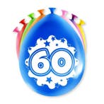 Happy Party Ballonnen 60 jaar, Verzenden, Nieuw, Versiering, Verjaardag