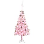 vidaXL Kunstkerstboom met verlichting en kerstballen 180 cm, Verzenden, Nieuw
