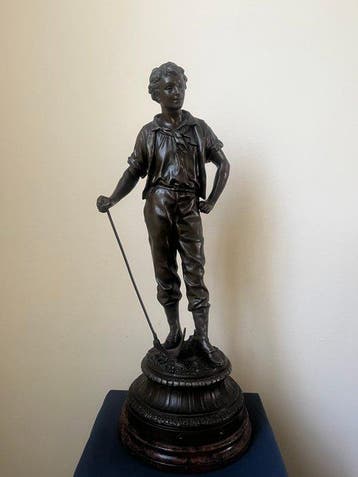 Ernest Rancoulet (1870-1915) - sculptuur, Vigneron - 64 cm -, Antiek en Kunst, Antiek | Keramiek en Aardewerk