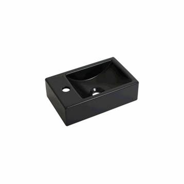 Fontein Plieger Houston Kraangat Links 37x23cm Mat Zwart, Ophalen of Verzenden, Nieuw