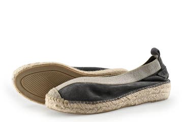 Shabbies Amsterdam Espadrilles in maat 39 Zwart, Shabbies Amsterdam, Verzenden, Zwart, Zo goed als nieuw