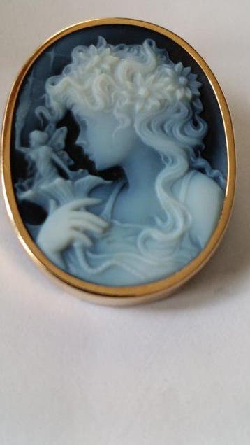 Speld - 18 karaat Geel goud, Sieraden, Tassen en Uiterlijk, Antieke sieraden