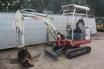 Veiling: Minigraver Takeuchi TB016 Diesel 2013, Ophalen, Graafmachine