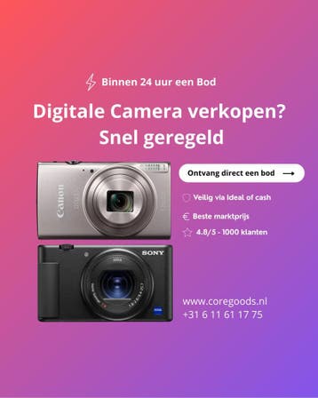 GEZOCHT | Digitale Camera | Wij kopen het! | Binnen 24 uur |, Ophalen of Verzenden, Nieuw