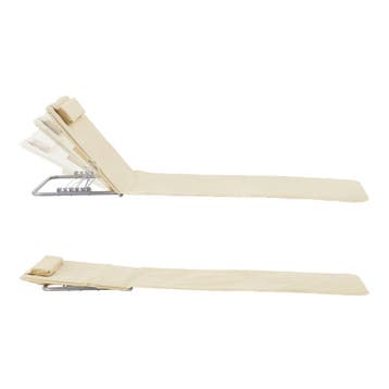 [en.casa] Strandmat Cellorigo met rugleuning set van 2 beige, Verzenden, Nieuw