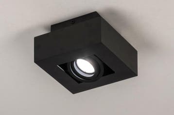 Rietveld Plafondlampen - Zwart - Metaal, Verzenden, Nieuw