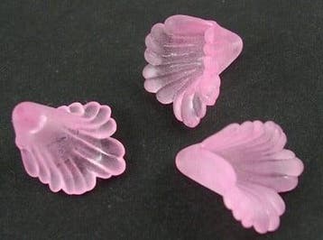 20 x acryl bloem kelk kralen oud roze 12 x 12 x 1,8mm gat..., Hobby en Vrije tijd, Kralen en Sieraden maken, Ophalen of Verzenden