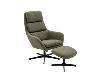 Relaxfauteuil Naarden met kantelfunctie en voetenbank - Mito, Huis en Inrichting, Fauteuils, Ophalen of Verzenden, Nieuw