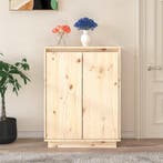 vidaXL Schoenenkast 60x35x80 cm massief grenenhout, Verzenden, Nieuw