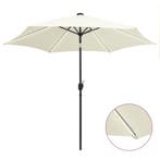 vidaXL Parasol met LED-verlichting en aluminium paal 300 cm, Verzenden, Nieuw, 3 tot 4 meter