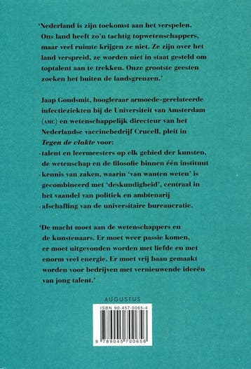 Tegen de vlakte! / Augustus-pamflet - J. Goudsmit, Verzenden, Gelezen, J. Goudsmit