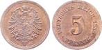 Duitsland Probe 5 Pfennig 1888 A Kupfer Herrlich praegefr..., Verzenden