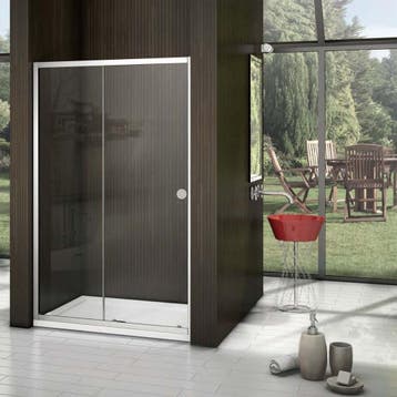 Schuifdeur Alento Slide Douchedeur 110x200 cm Anti-Kalk, Ophalen of Verzenden, Nieuw, Chroom, Douche