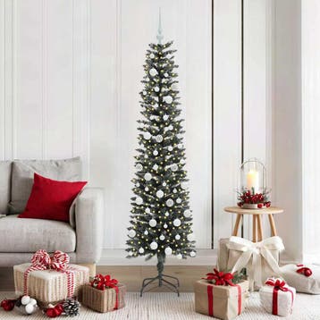 vidaXL Kunstkerstboom met 300 LED Groen 180 cm PVC en, Verzenden, Nieuw