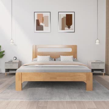 vidaXL Nachtkastjes 2 st 50x46x50 cm bewerkt hout betongrijs, Verzenden, Nieuw, 45 tot 65 cm, Minder dan 55 cm