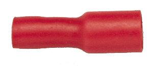Rondstekkerhuls geisoleerd rood 0.5-1.0 qmm 50 mm 50 stuks, Verzenden, Nieuw