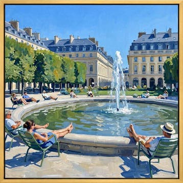 Néo Pablo - Summer Idyll at the Palais-Royal — œuvre unique