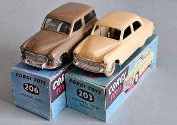 Corgi 1:43 - Modelauto (2) - 203 Vauxhall Velox & 206, Nieuw