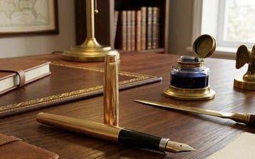 Parker - 5275 Tiffany Grid Total gold-pennino 14 kt - Vulpen, Nieuw