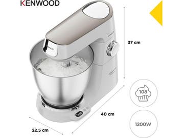Kenwood Titanium Chef Baker XL - Keukenmachine 1200W - 7L, Witgoed en Apparatuur, Keukenmixers, Verzenden, Zo goed als nieuw
