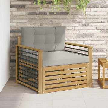 vidaXL Tuinbank Polyester Wit, Verzenden, Nieuw
