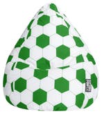 BeanBag Voetbal XL - Groen/Wit, Huis en Inrichting, Zitzakken, Verzenden, Nieuw