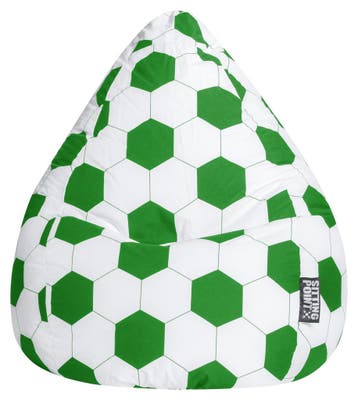 Zitzak Voetbal XL - Groen/Wit, Verzenden, Nieuw