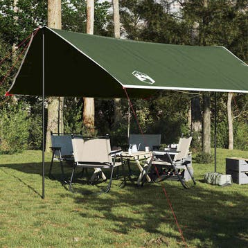 vidaXL Kampeerluifel waterdicht 430x380x210 cm groen, Verzenden, Nieuw, Tot en met 2