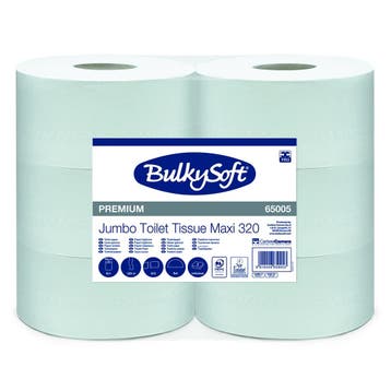 Jumborollen (Maxi) | Cellulose (2-Laags) | Blauw | 320m/Rol, Verzenden, Nieuw in verpakking
