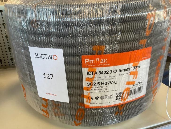 Online veiling: Pmflex, ICTA 3422 3, Installatiebuis, Doe-het-zelf en Verbouw, Elektra en Kabels, Gebruikt