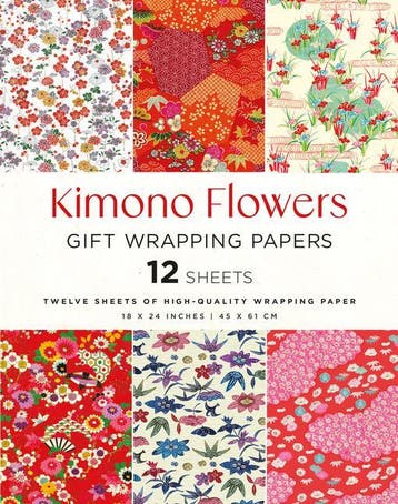 Kimono Flowers Gift Wrapping Papers - 12 Sheets |  | Nieuw, Boeken, Ophalen of Verzenden, Nieuw
