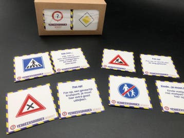 Verkeersbordenmemory (72 kaartjes), Kinderen en Baby's, Speelgoed | Educatief en Creatief, Ophalen of Verzenden, Nieuw
