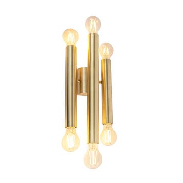 Hotel Chique wandlamp goud 6-lichts -Tubi, Verzenden, Nieuw