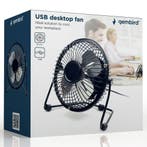 Gembird USB Desktop ventilator / Fan 10 cm Zilver, Hobby en Vrije tijd, Elektronica-componenten, Ophalen of Verzenden, Nieuw
