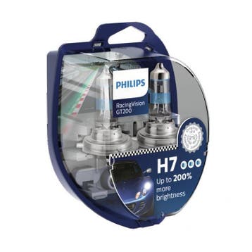 H7 Philips Racing Vision 200% 12972RGTS2 set, Ophalen of Verzenden, Nieuw
