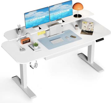 COMHOMA In hoogte verstelbaar bureau, elektrisch, 120 x 60 c, Verzenden, Zo goed als nieuw