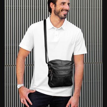 THL Design Leren Schoudertas Heren  Dames Kleine tas, Overige merken, Zwart, Nieuw, Ophalen of Verzenden