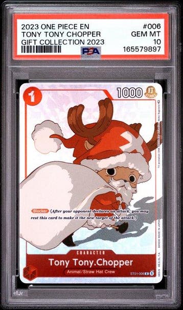 Bandai - 1 Graded card - One Piece - Tony Tony Chopper, Nieuw
