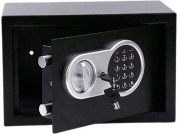 Perel Elektronische kluis - Cijferslot - Noodsleutel - Zwart, Verzenden, Nieuw
