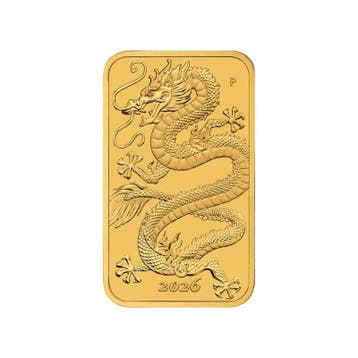 Gouden Rectangle Dragon 1 oz 2026 muntbaar (8.888 oplage), Verzenden, Losse munt, Goud