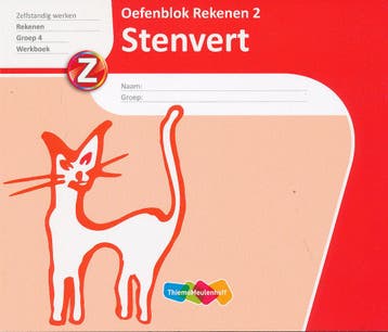 Stenvert Oefenboek Rekenen 2 (per stuk) rode kaft, Verzenden, Nieuw