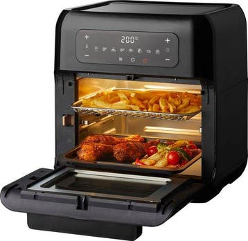 2dekans | Tomado TAF1201B - Airfryer oven - Hetelucht, Ophalen of Verzenden, Zo goed als nieuw