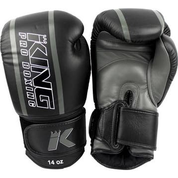 King Pro Boxing (Kick)BoksHandschoenen Zwart Grijs KPB/BG El, Ophalen of Verzenden, Nieuw