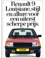 1986 RENAULT 9 LOUISIANE BROCHURE NEDERLANDS, Nieuw, Renault, Author