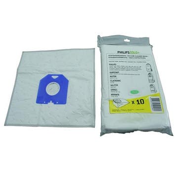 Philips stofzuigerzakken 10 zakken, 123schoon huismerk, Verzenden, Nieuw